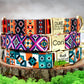 Personalized Dog Collar Pattern, Aztec Dog Collar Engraved, Southwest Print Dog Collar, Designer Dog Collars for Small Medium Large Dogs