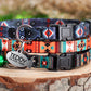 Breakaway Cat Collar Personalized, Custom Cat Collar with ID Tag, Pattern Cat Collar Tribal Aztec, Geometric Pet Collars for Cats Kitten