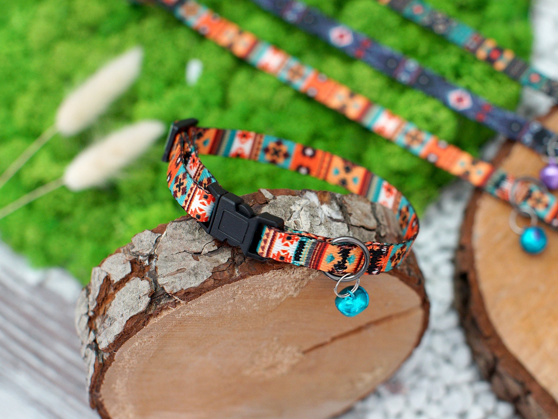 Personalized Cat Collar with Bell, Breakaway Cat Collar, Adjustable Cat Collar with Name Tag, Kitten Collar, Gifts for Cat Lovers