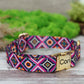 Personalized Dog Collar Pattern, Aztec Dog Collar Engraved, Southwest Print Dog Collar, Designer Dog Collars for Small Medium Large Dogs
