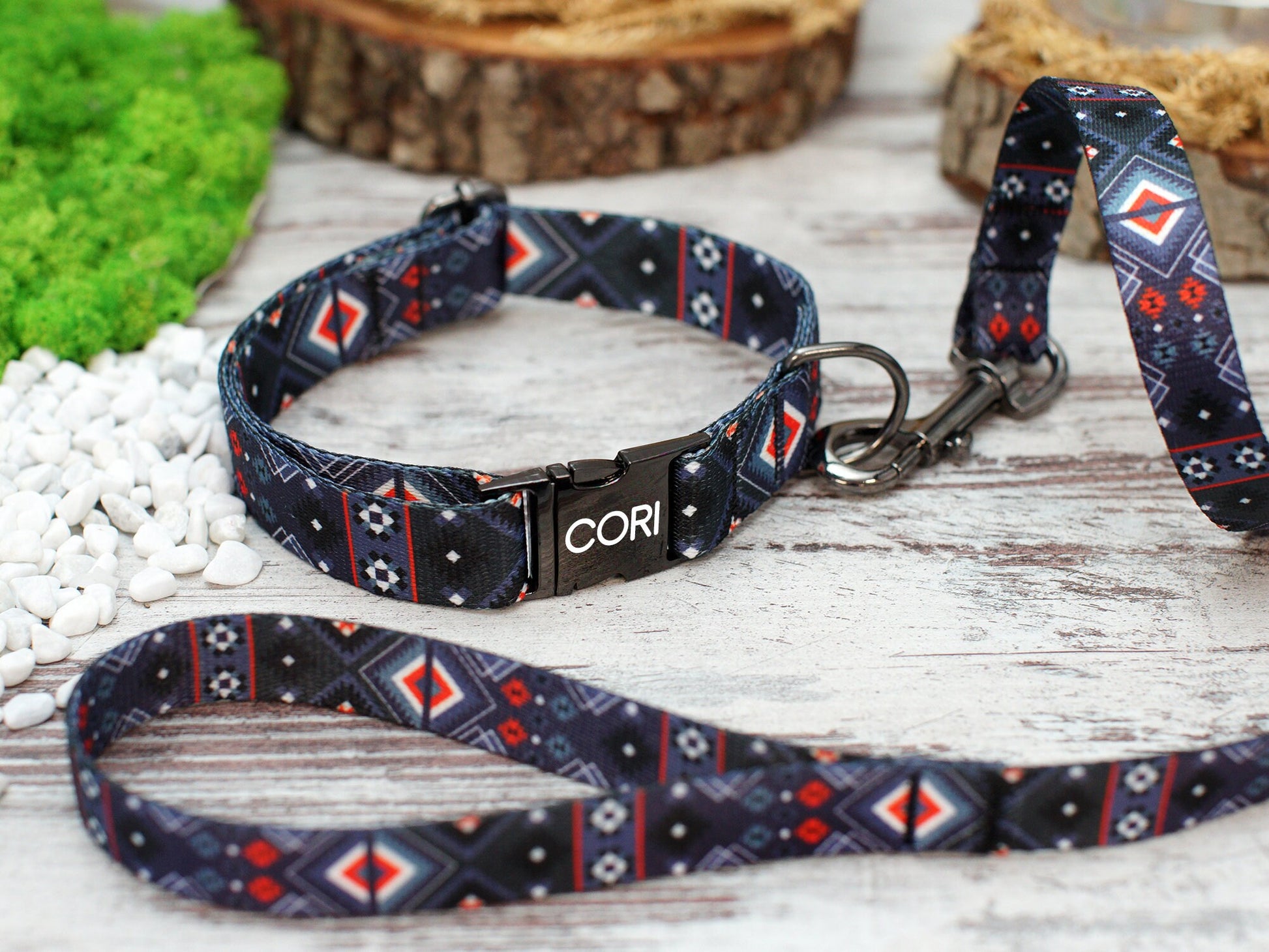 Pattern Dog Leash with Handle, Tribal Print Dog Leash, Aztec Pet Leashes for Small Medium Large Dogs, Puppy Leash, Boy Dog Leash