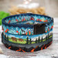 Personalized Dog Collar with Metal Buckle, Nature Pattern Dog Collars, Engraved Pet Collars for Small Medium Large Dogs Puppy
