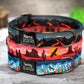Personalized Dog Collar with Metal Buckle, Nature Pattern Dog Collars, Engraved Pet Collars for Small Medium Large Dogs Puppy