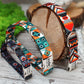 Geometric Nylon Dog Collar with Metal Buckle, Adjustable Designer Dog Collar, Small Dog Collar, Pattern Scandinavian Dog Collars