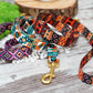 Aztec Dog Leash 5FT, Geometric Pattern Dog Leashes, Tribal Print Pet Leashes for Small Medium Large Dogs Puppy, Boy Dog Leash Girl