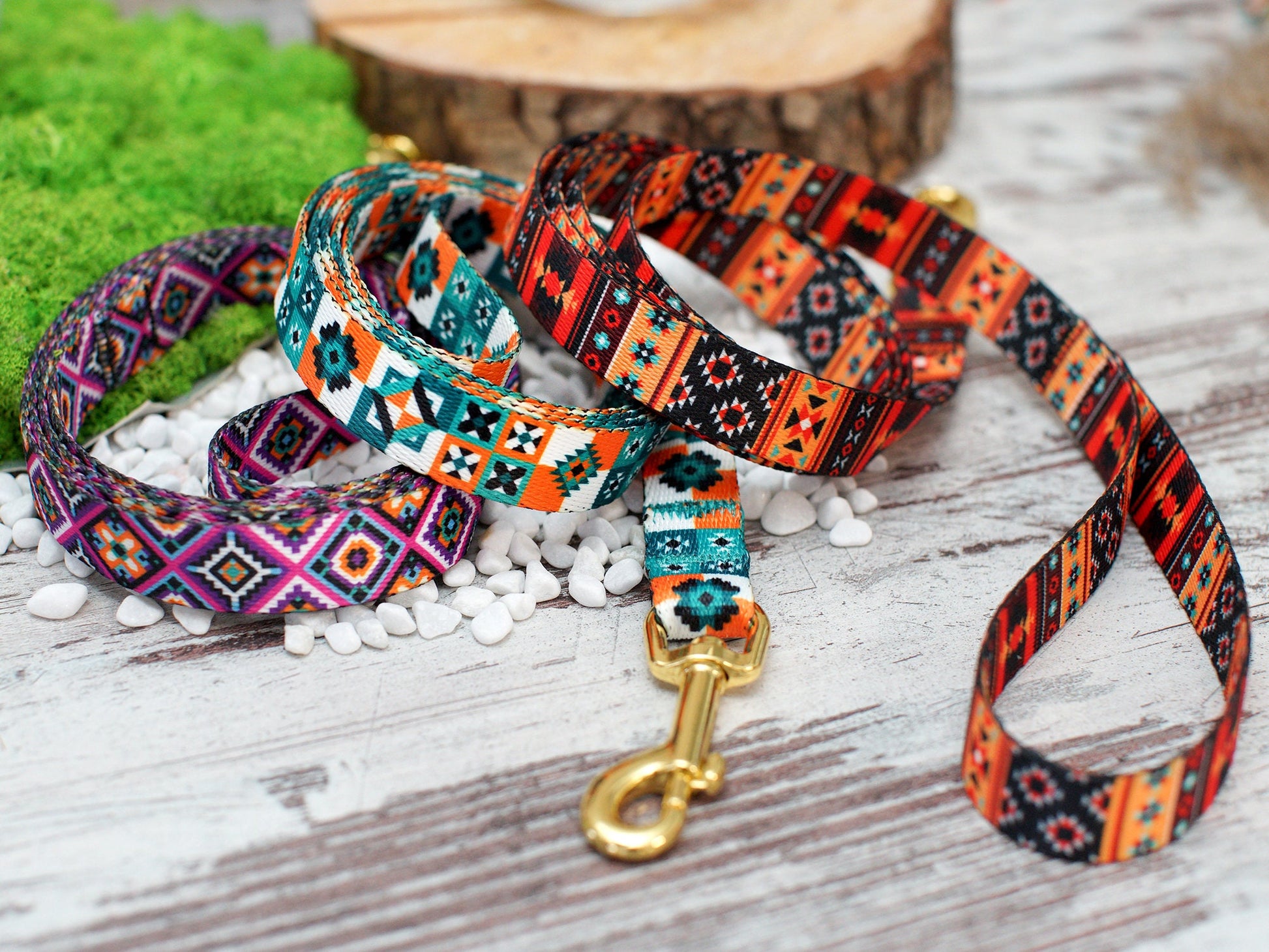 Aztec Dog Leash 5FT, Geometric Pattern Dog Leashes, Tribal Print Pet Leashes for Small Medium Large Dogs Puppy, Boy Dog Leash Girl