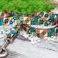 Geometric Dog Leash 5FT, Aztec Pattern Dog Leashes, Tribal Plaid Pet Leashes for Small Medium Large Dogs Puppy, Print Nylon Dog Leash