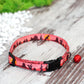 Personalized Cat Collar, Pattern Cat Collar with Bell, Breakaway Cat Collar with ID Name Tag, Girl Cat Collar Boy, Custom Pet Collar Kitten