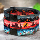 Nature Dog Collar with Engraved Metal Buckle, Pattern Dog Collar, Personalized Dog Collars Small Medium Large, Girl Dog Collar Boy