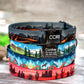 Nature Dog Collar with Engraved Metal Buckle, Pattern Dog Collar, Personalized Dog Collars Small Medium Large, Girl Dog Collar Boy