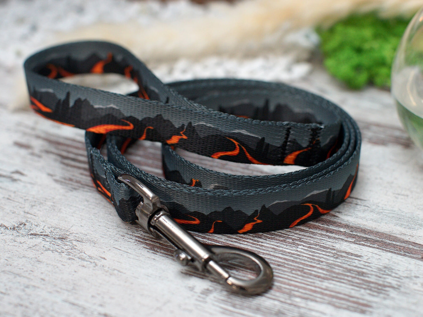 Nature Dog Leash with Handle, Pattern Print Dog Leash 5FT, Boy Girl Pet Leashes for Small Medium Large Dogs, Puppy Leash, Nylon Dog Leash