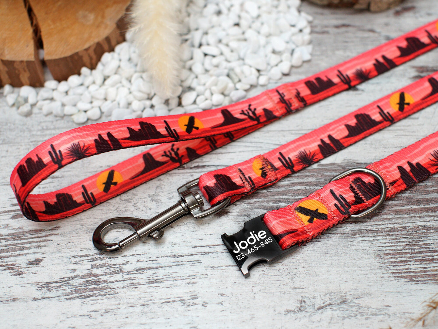 Nature Dog Leash with Handle, Pattern Print Dog Leash 5FT, Boy Girl Pet Leashes for Small Medium Large Dogs, Puppy Leash, Nylon Dog Leash