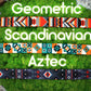 Engraved Dog Collar with Buckle, Custom Dog Collars, Tribal Aztec Pattern Dog Collar, Personalized Pet Collars for Small Large Dogs