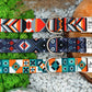 Geometric Nylon Dog Collar with Metal Buckle, Adjustable Designer Dog Collar, Small Dog Collar, Pattern Scandinavian Dog Collars