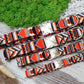 Geometric Nylon Dog Collar with Metal Buckle, Adjustable Designer Dog Collar, Small Dog Collar, Pattern Scandinavian Dog Collars
