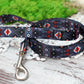 Geometric Dog Leash 5FT, Aztec Pattern Dog Leashes, Tribal Plaid Pet Leashes for Small Medium Large Dogs Puppy, Print Nylon Dog Leash