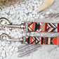 Geometric Dog Leash 5FT, Aztec Pattern Dog Leashes, Tribal Plaid Pet Leashes for Small Medium Large Dogs Puppy, Print Nylon Dog Leash