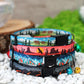 Personalized Cat Collar, Pattern Cat Collar with Bell, Breakaway Cat Collar with ID Name Tag, Girl Cat Collar Boy, Custom Pet Collar Kitten