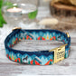 Personalized Dog Collar Pattern, Print Designer Dog Collar, Boy Dog Collar Girl, Dog Collar Small Medium Large, Custom Dog Collar Engraved