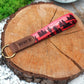 Personalized Wristlet Keychain, Nature Pattern Key Fob, Custom Wrist Key Holder, Bridesmaid Keychain, Wristlet Lanyard Strap, Gifts for Her