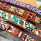 Pattern Guitar Strap with Leather Base, Personalized Guitar Strap, Custom Gifts for Him, Leather Guitar Strap, Guitar Lover Gift