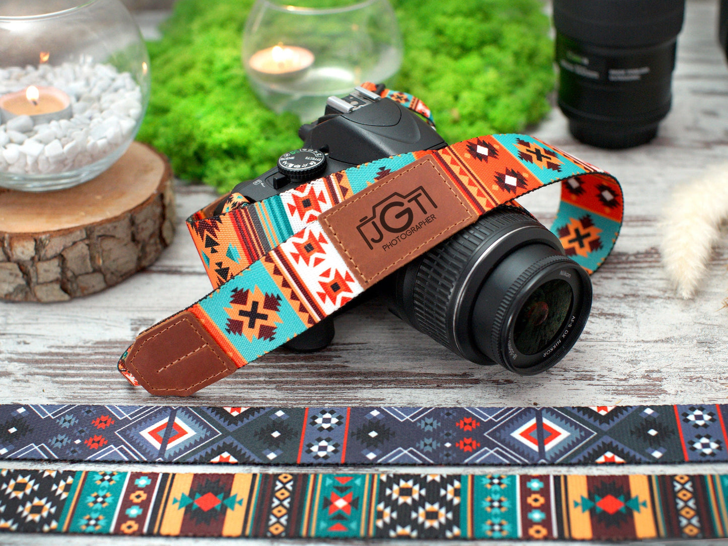 Personalized Camera Strap, Pattern Camera Straps for Canon, Nikon, Sony, Custom Camera Strap, Travel Gift, Camera Accessories, Gifts for Her