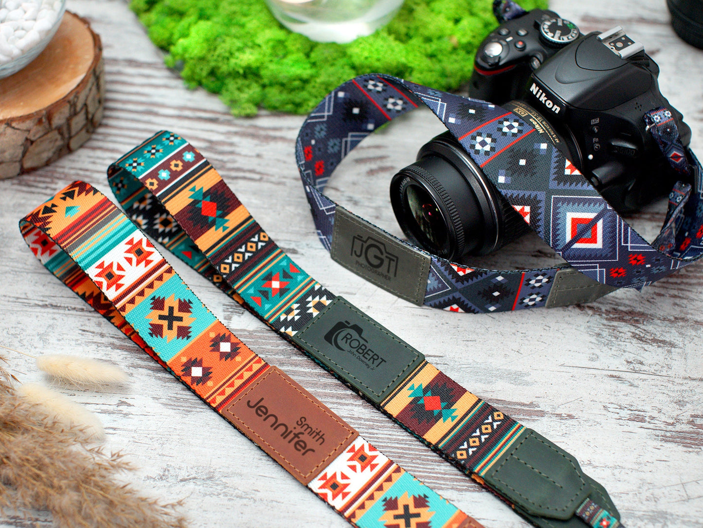 Personalized Camera Strap, Pattern Camera Straps for Canon, Nikon, Sony, Custom Camera Strap, Travel Gift, Camera Accessories, Gifts for Her