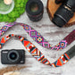 Camera Strap Personalized, Canon Sony Nikon Camera Strap, Leather Camera Wrist Strap, Pattern Camera Accessories, Gifts for Her