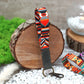 Pattern Wristlet Keychain, Tribal Design Key Fob, Custom Wrist Key Holder, Personalized Gifts for Him, Boho Keychain, Key Ring