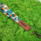 Wrist Leather Keychain Personalized, Aztec Pattern Key Holder, Personalized Gifts for Him, Wristlet Key Lanyard Strap, Custom Key Ring