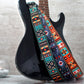 Guitar Strap Pattern, Leather Guitar Strap, Personalized Guitar Strap, Guitar Player Gift, Custom Guitar Strap, Adjustable Guitar Strap