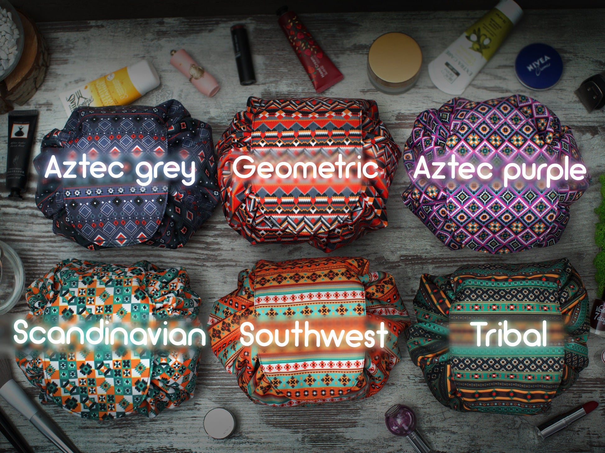 Personalized Cosmetic Bag - 6 Patterns for Your Choice, Custom Makeup Bag, Travel Toiletry Bag, Cosmetic Pouch Organizer, Bridesmaid Gifts