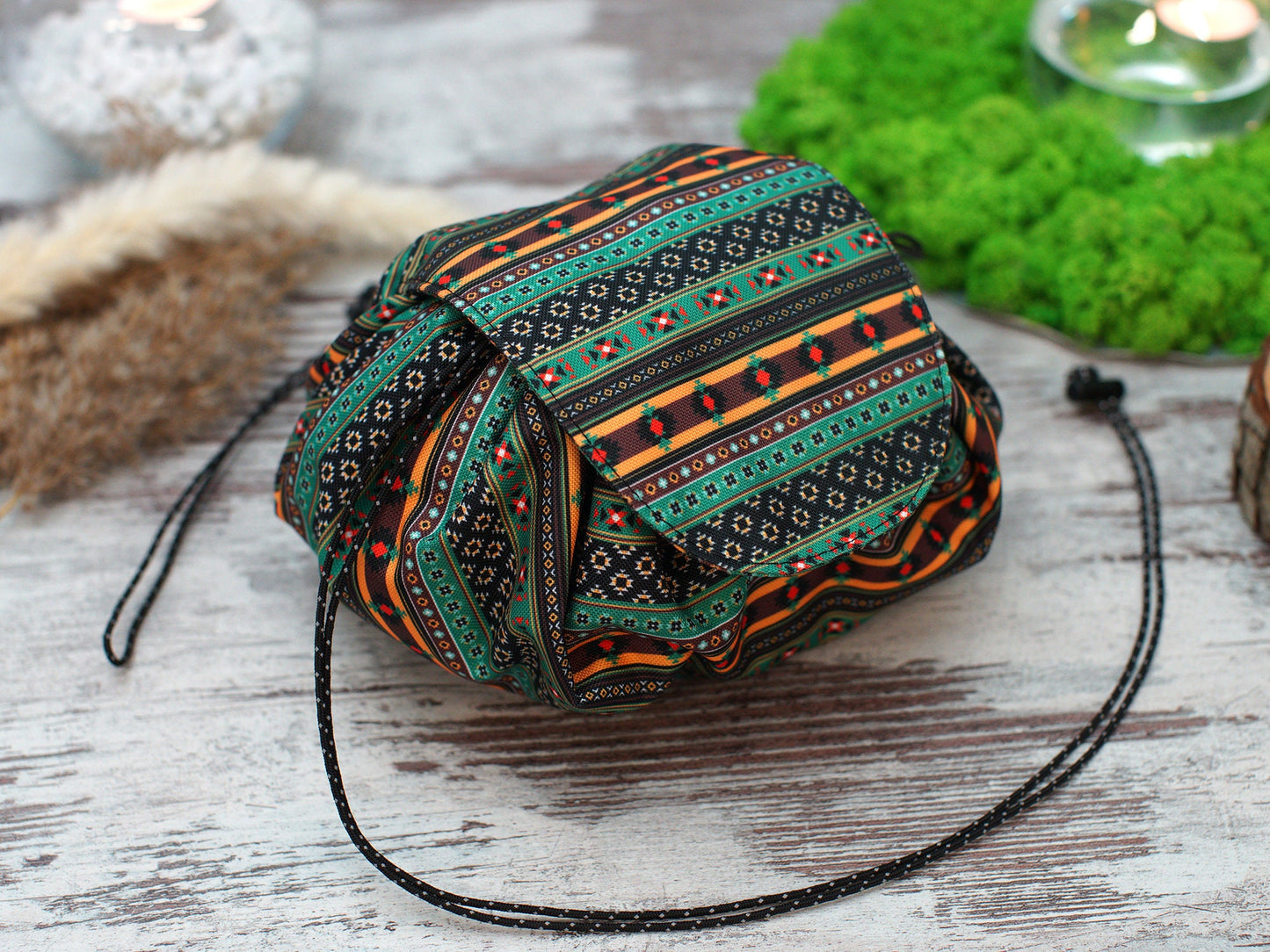 Tribal Cosmetic Bag, Personalized Makeup Bag, Travel Portable Cosmetic Bag, Personalized Gifts for Women, Cosmetic Organizer for Women