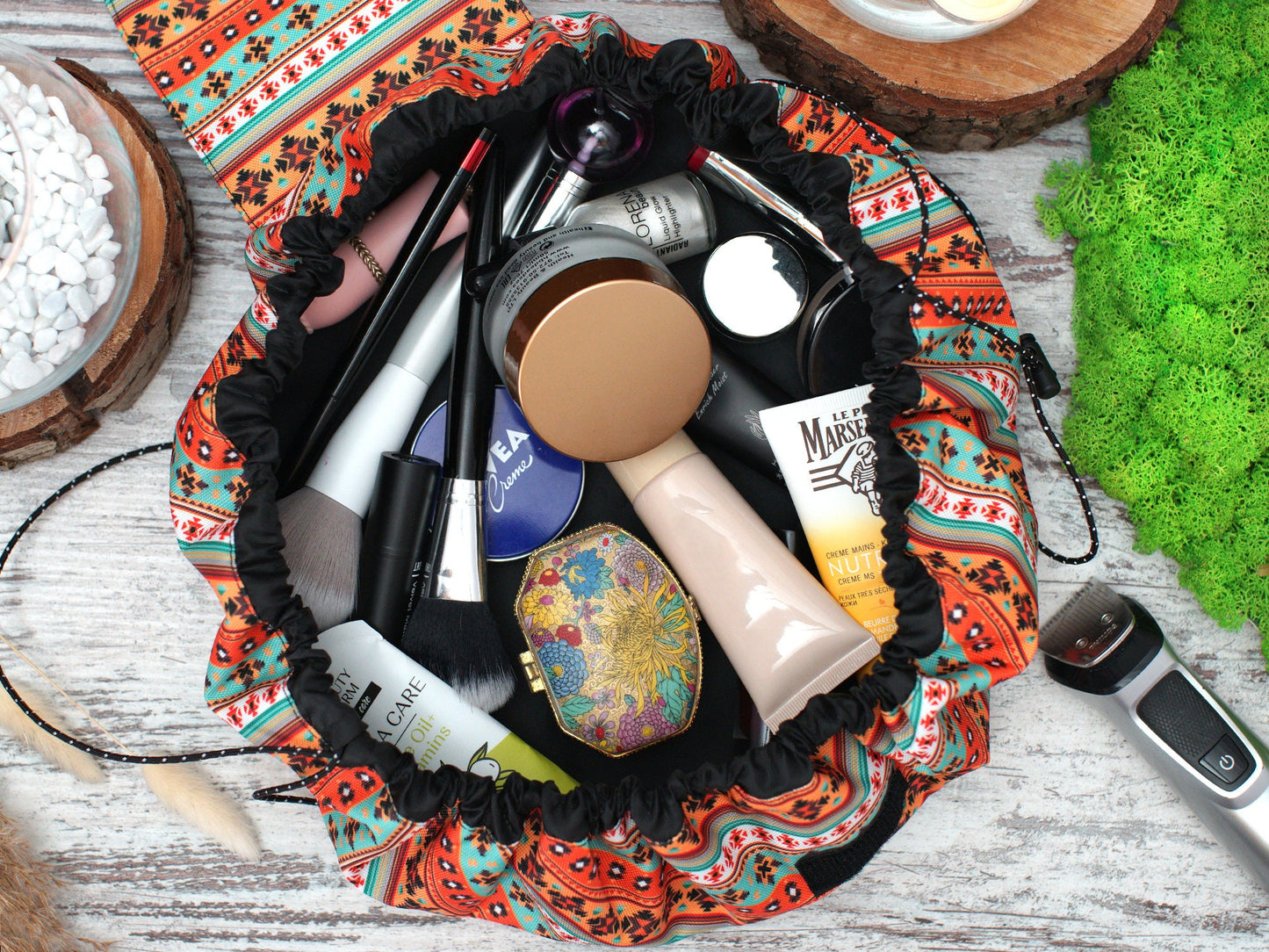 Personalized Cosmetic Bag - 6 Patterns for Your Choice, Custom Makeup Bag, Travel Toiletry Bag, Cosmetic Pouch Organizer, Bridesmaid Gifts