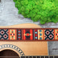 Pattern Guitar Strap with Leather Base, Personalized Guitar Strap, Custom Gifts for Him, Leather Guitar Strap, Guitar Lover Gift