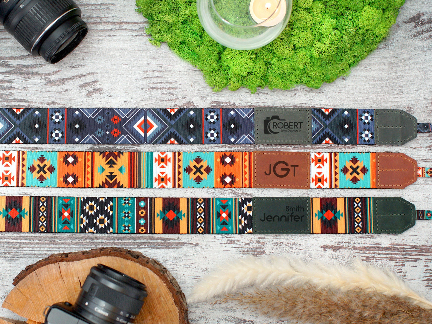 Personalized Camera Strap, Pattern Camera Straps for Canon, Nikon, Sony, Custom Camera Strap, Travel Gift, Camera Accessories, Gifts for Her