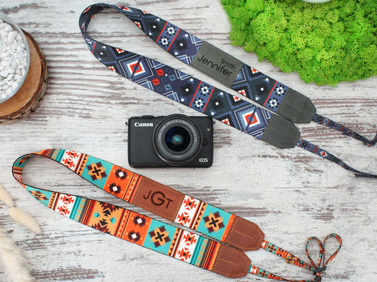 Pattern Camera Strap, Personalized Camera Strap for Canon, Nikon, Sony, SLR DSLR Camera Strap, Personalized Gifts for Her, Photographer Gift