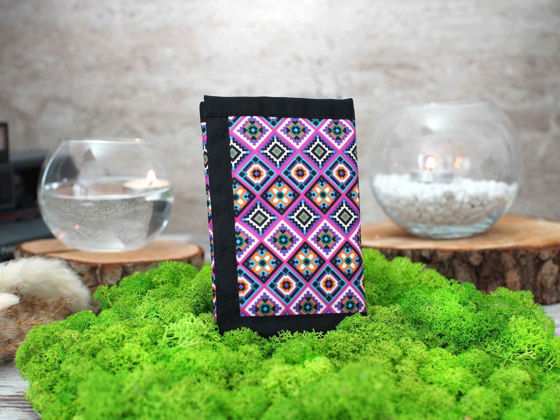 Boho Pattern Wallet, Personalized Travel Wallet, Christmas Gifts for Her, Custom Wallet for Men, Tribal Aztec Wallet, Personalized Gifts