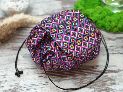 Personalized Cosmetic Bag, Tribal Pattern Makeup Bag, Travel Toiletry Bag, Aztec Print Cosmetic Pouch, Gifts for Her, Portable Make Up Bag