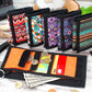 Personalized Travel Wallet, Custom Pattern Wallet, Aztec Mens Wallet, Christmas Gifts for Her, Fabric Card Holder Case, Anniversary Gifts