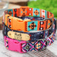 Pattern Dog Collar with Name, Personalized Dog Collar, Engraved Dog Collar, Dog Collar Small Medium Large, Girl Dog Collar Boy