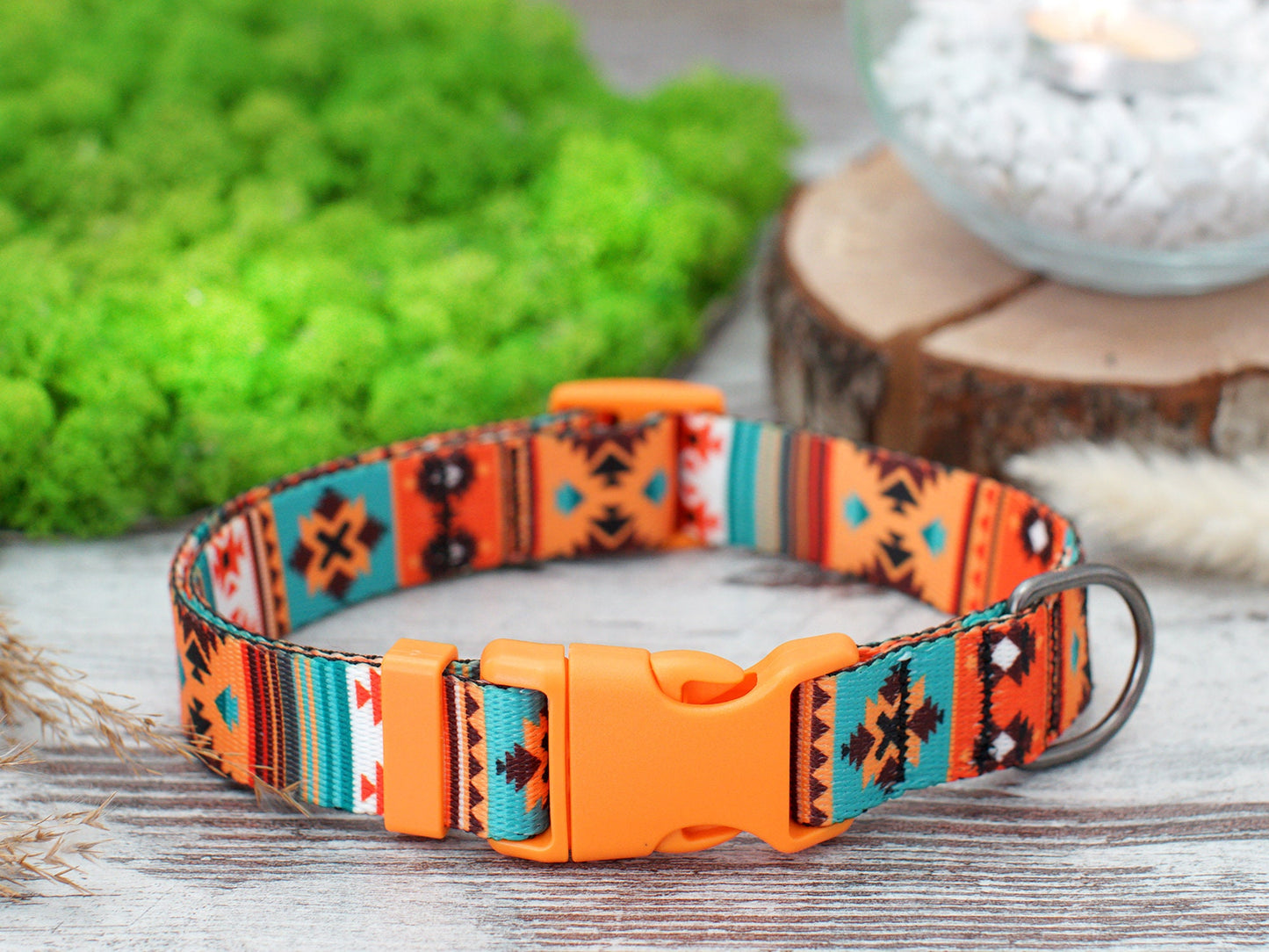 Personalized Dog Collar with Buckle, Custom Dog Collar Small Medium Large, Pattern Dog Collar with Name ID Tag, Puppy Collar, Pet Collars