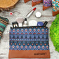 Personalized Makeup Bag Pattern, Zipper Cosmetic Bag, Travel Gifts for Her, Leather Cosmetic Organizer, Print Cosmetic Bags