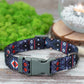 Personalized Dog Collar with Buckle, Custom Dog Collar Small Medium Large, Pattern Dog Collar with Name ID Tag, Puppy Collar, Pet Collars