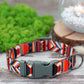 Engraved Dog Collar with Name, Pattern Dog Collar Personalized, Adjustable Dog Collar Nylon, Puppy Collars, Southwest Dog Collar Boho