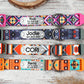 Engraved Dog Collar with Name, Pattern Dog Collar Personalized, Adjustable Dog Collar Nylon, Puppy Collars, Southwest Dog Collar Boho