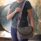Personalized Bag Strap - 4 Different Pattern Available, Custom Shoulder Bag Strap, Engraved Crossbody Strap, Replacement Purse Strap Boho