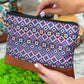 Pattern Cosmetic Bag, Personalized Gifts for Her, Custom Make Up Bag, Christmas Gifts for Women, Leather Cosmetic Zipper Bag, Cosmetic Pouch