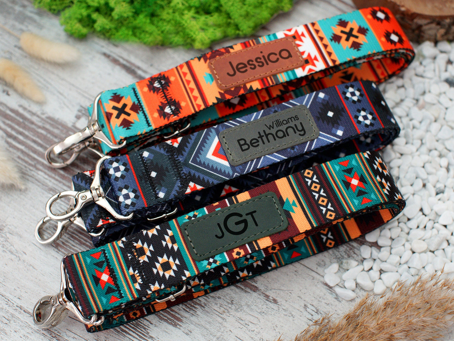 Personalized Crossbody Strap, Pattern Shoulder Bag Strap, Print Design Replacement Strap for Bag Purse, Boho Bag Strap Southwest Aztec