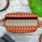Personalized Fanny Pack, Southwest Small Crossbody Bag, Engraved Hip Bag for Women, Custom Belt Bag Aztec Boho Print, Adjustable Bum Bag